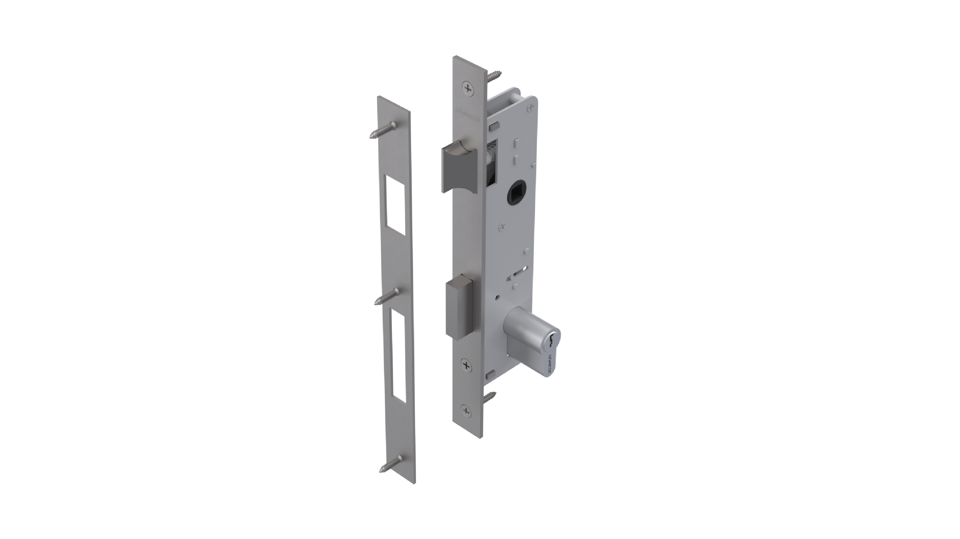 FECHADURA GIRO 330/70 EURO INX
